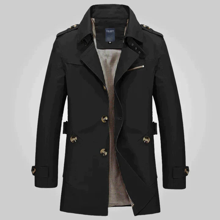 Harm - Trenchcoat met Twee Rijen Knopen