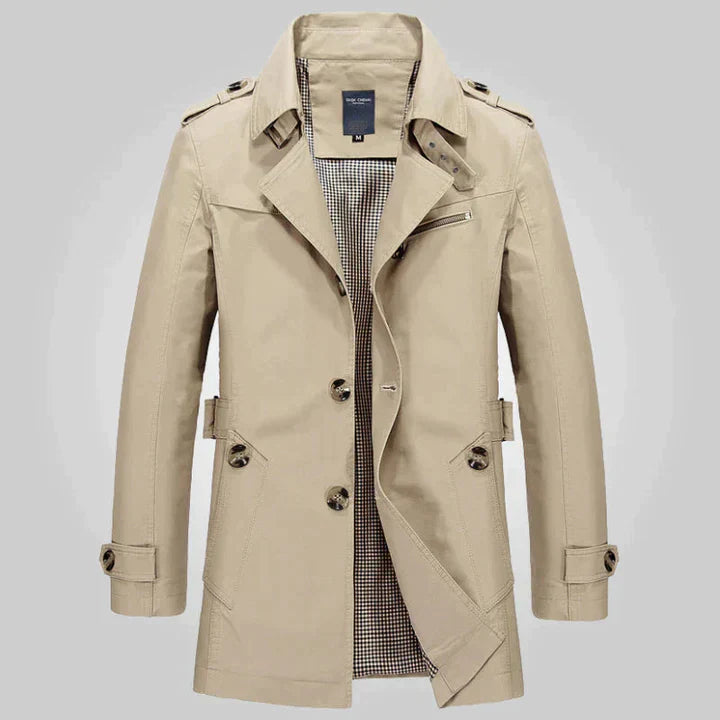 Harm - Trenchcoat met Twee Rijen Knopen