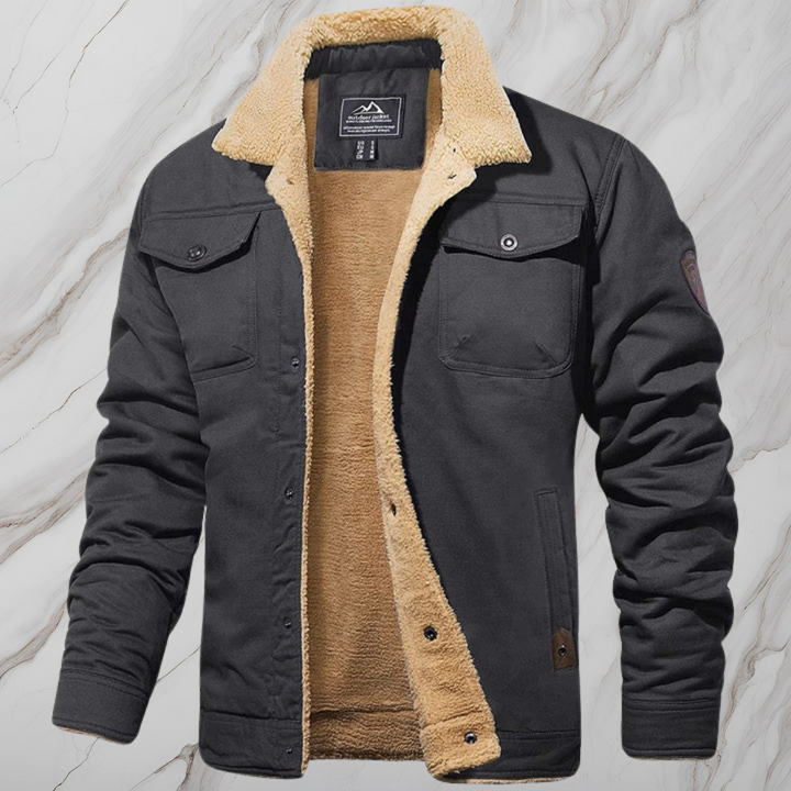 Heren Vintage Sherpa Bomberjack - Warme en Stijlvolle Winterjas