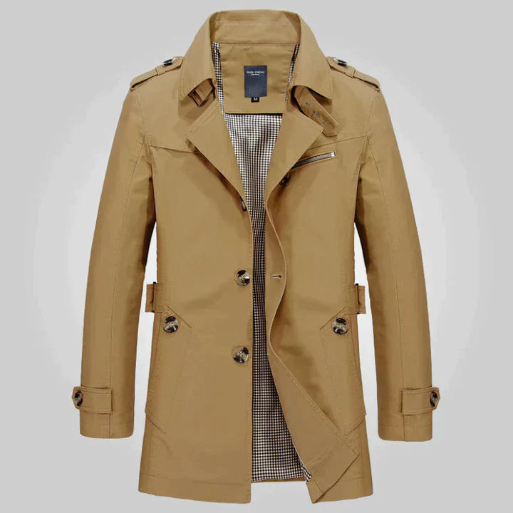 Harm - Trenchcoat met Twee Rijen Knopen