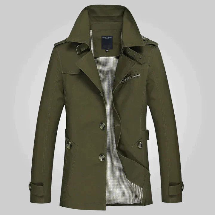 Harm - Trenchcoat met Twee Rijen Knopen