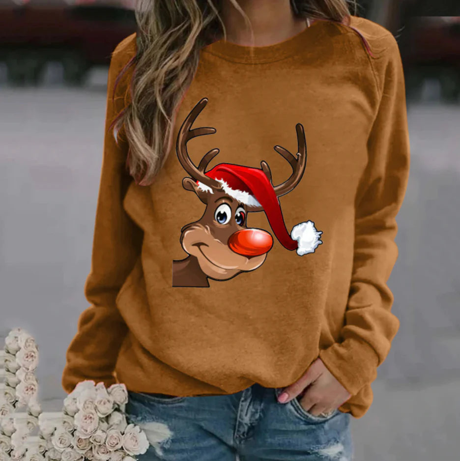 Lydia - Rudolph Kerstmis Grafisch Sweatshirt