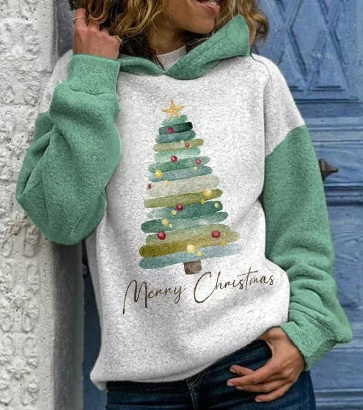 Madelon - Kerstboom Grafische Hoodie