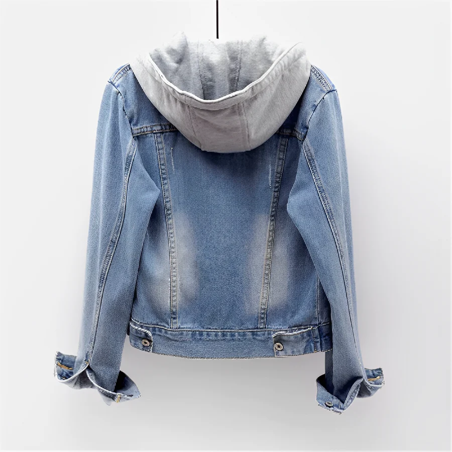 Odilia - Denim Jack met Capuchon