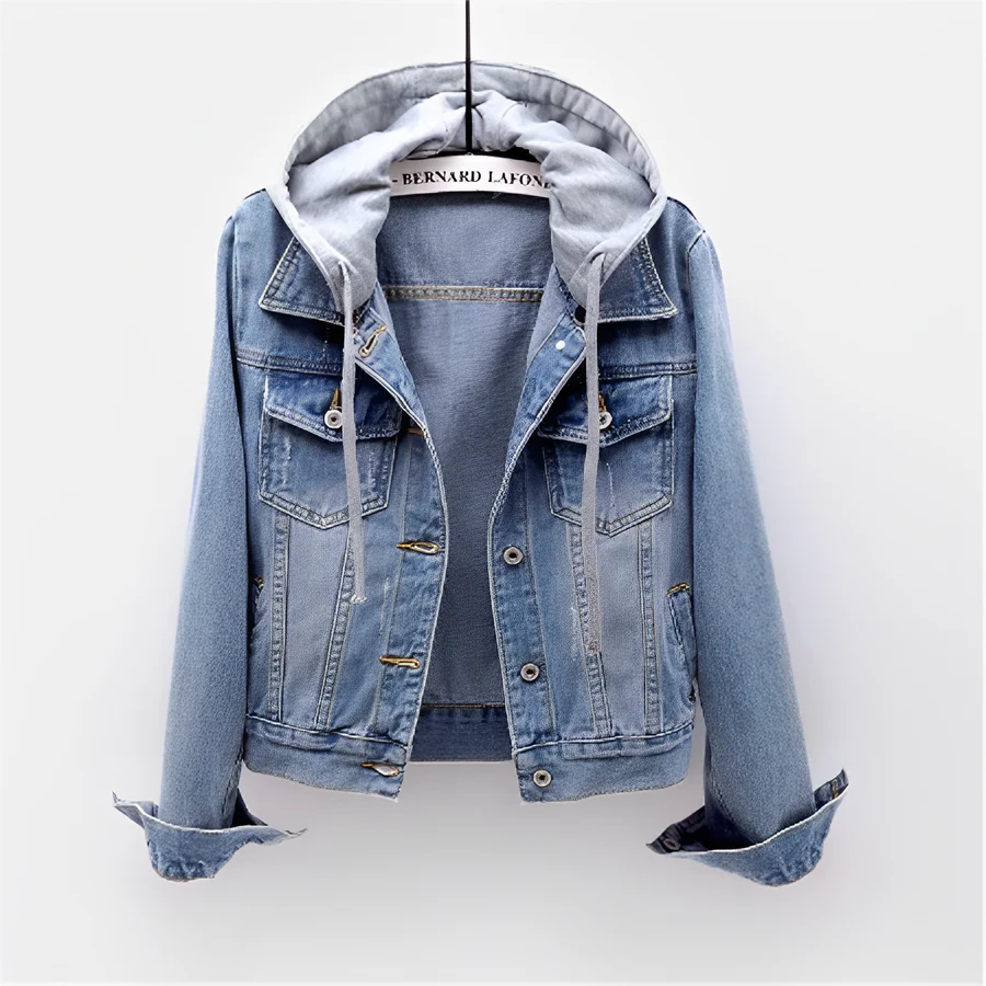 Odilia - Denim Jack met Capuchon