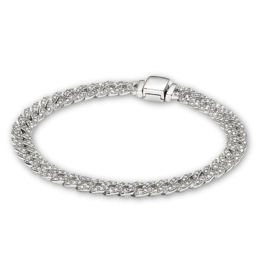Pavé Cubaanse armband | Goud