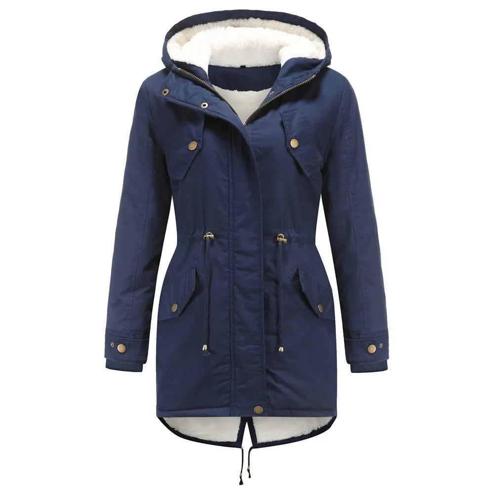 Claudia - Parka met Fleecevoering en Capuchon