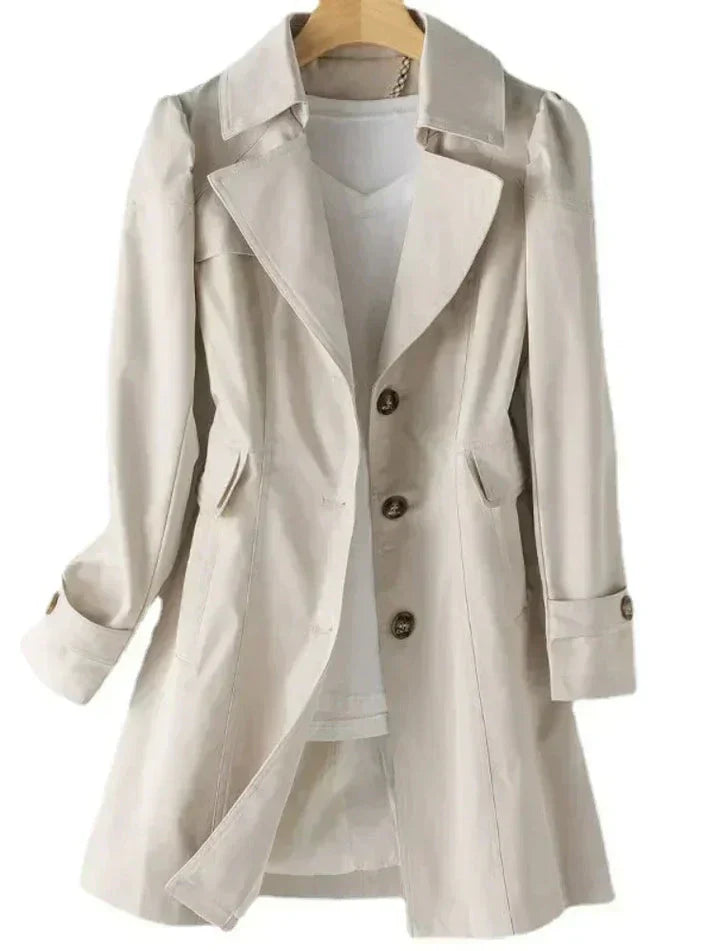 Corine - Klassieke Trenchcoat met twee rijen knopen