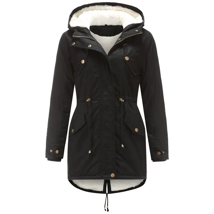 Claudia - Parka met Fleecevoering en Capuchon