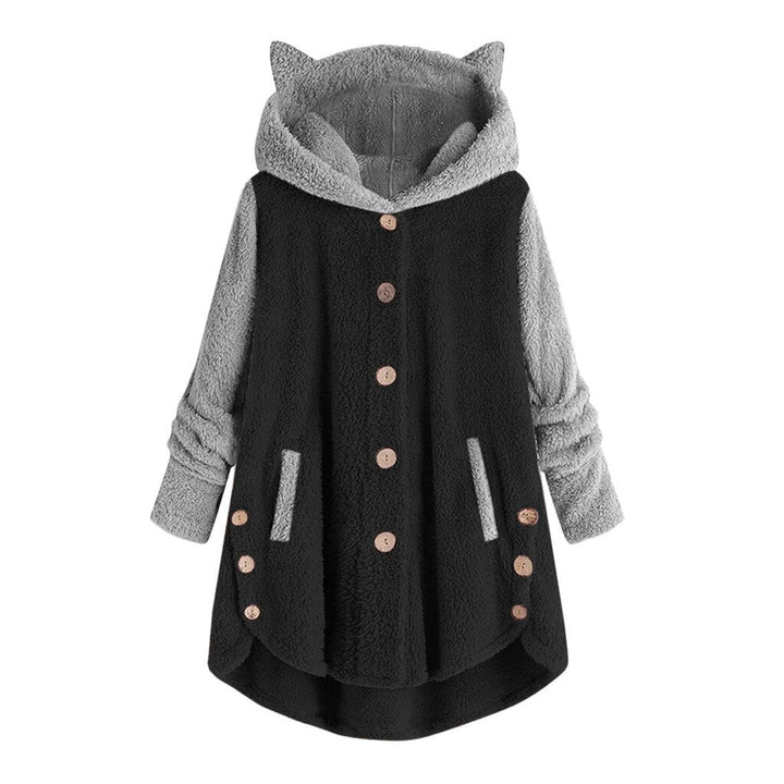 Tilly - Button-Up Hoodie met Oren