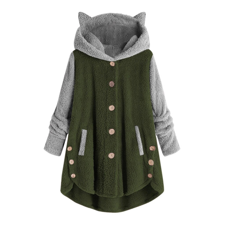 Tilly - Button-Up Hoodie met Oren