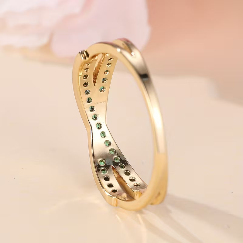 Smaragd Flow Ring | Goud