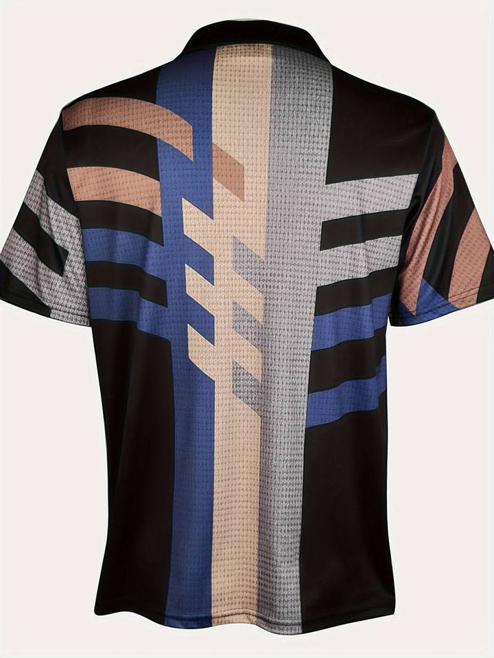 Adriaan - Poloshirt met Geometrisch Patroon