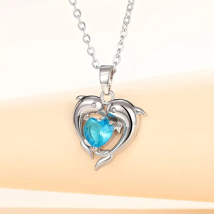 Oceanheart Tweelingketting | Witgoud