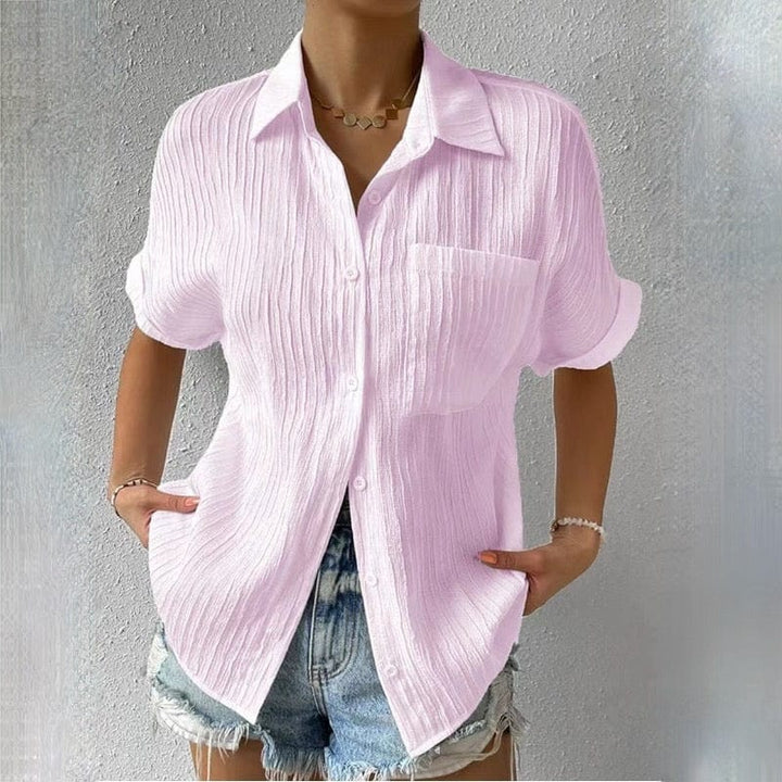 Marga - Casual Knoopsluiting Blouse