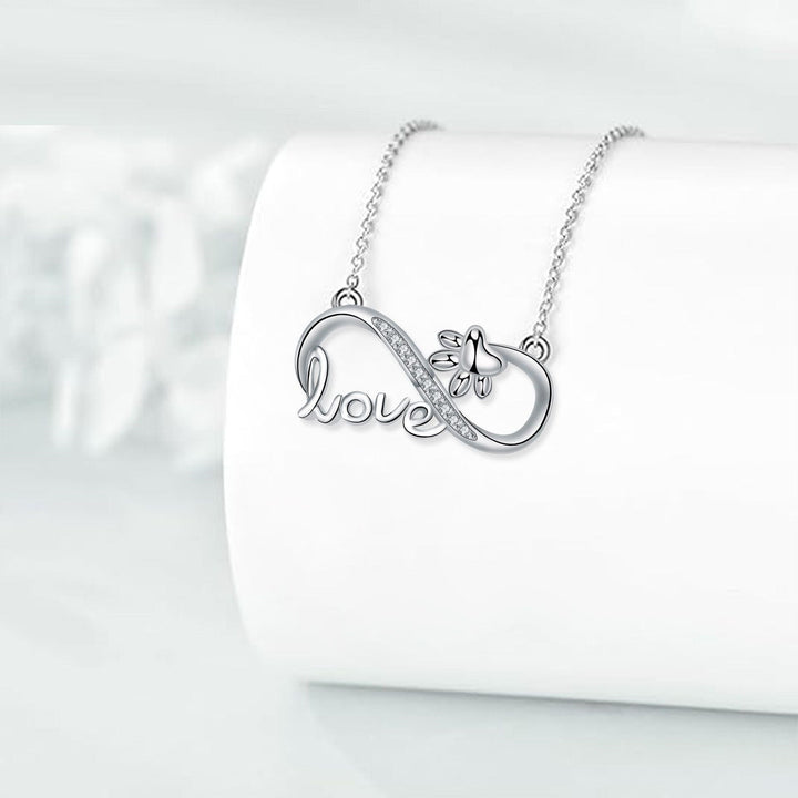 Voor altijd verbonden - Paw Infinity Ketting Zilver