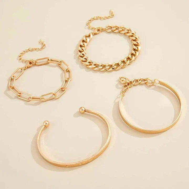 Elan Mercer Armbandenset | Goud